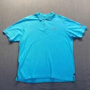 Tommy Bahama Polo Mens Size Size XL Short Sleeve‎ Shirt Blue embroidery Golf